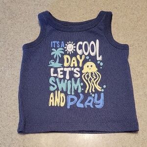 Garanimals Blue Graphic Tank Top Cool Day Design